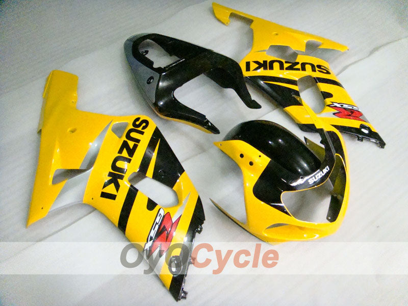 Injection Fairing kit for 00-03 GSX R750 - Yellow, Black - Factory Style #OYO87901138