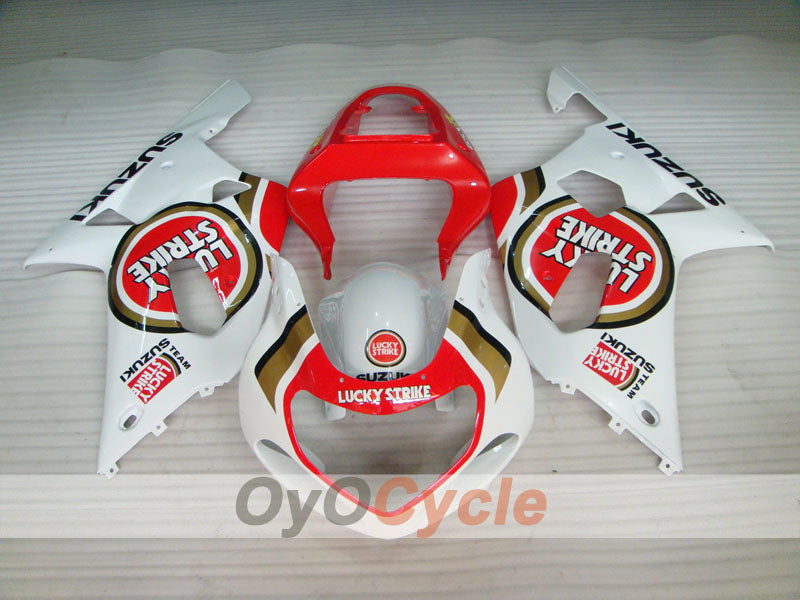 Injection Fairing kit for 00-02 GSX R1000 - Red, White - Lucky Strike #OYO87901738 Secondary image