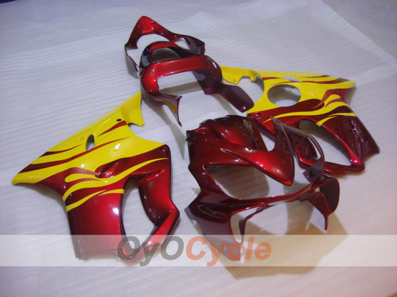 Injection Fairing kit for 01-03 CBR600F4i - Red, Yellow - Flame #OYO87900154