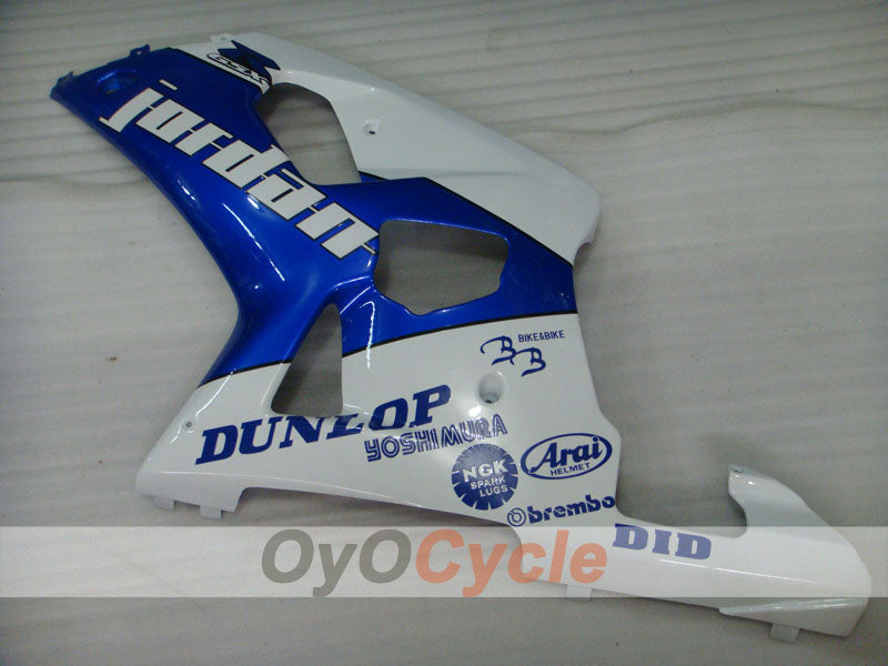 Injection Fairing kit for 00-03 GSX R750 - Blue, White - Jordan #OYO87901056