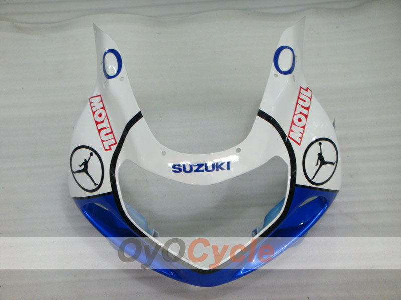 Injection Fairing kit for 01-03 GSX R600 - Blue, White - DUNLOP, Jordan #OYO87901051