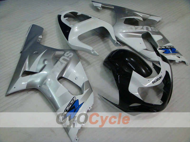 Injection Fairing kit for 00-03 GSX R750 - White, Black, Silver - Factory Style #OYO87905159 Main image