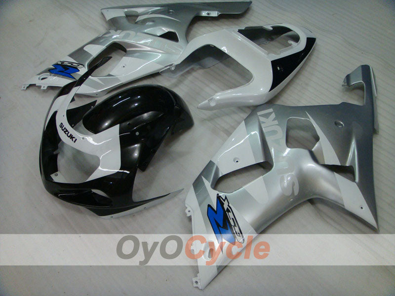 Injection Fairing kit for 01-03 GSX R600 - White, Black, Silver - Factory Style #OYO87905104 Main image