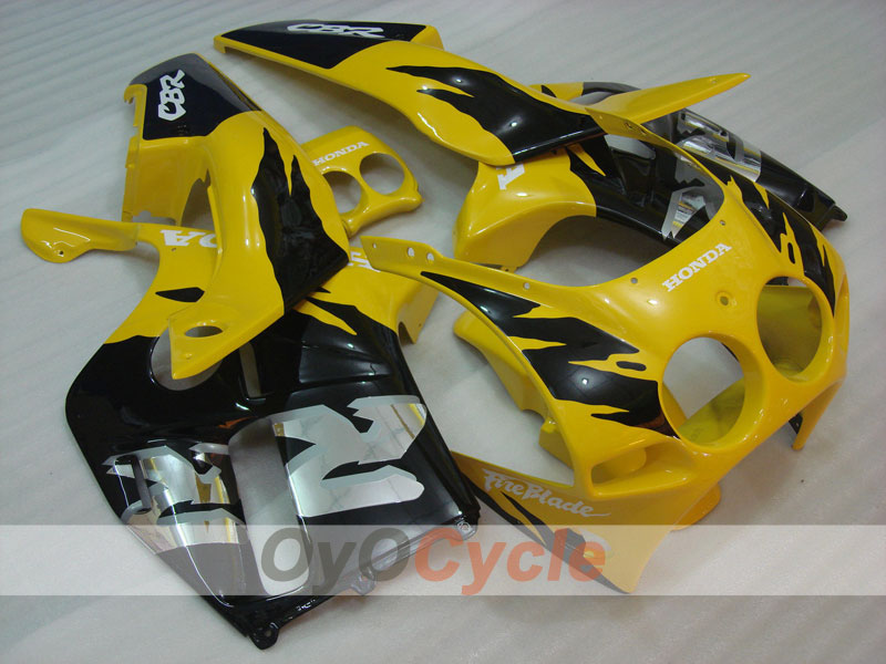 Injection Fairing kit for 88-89 CBR250RR - Yellow, Black - Factory Style #OYO87902900 Main image