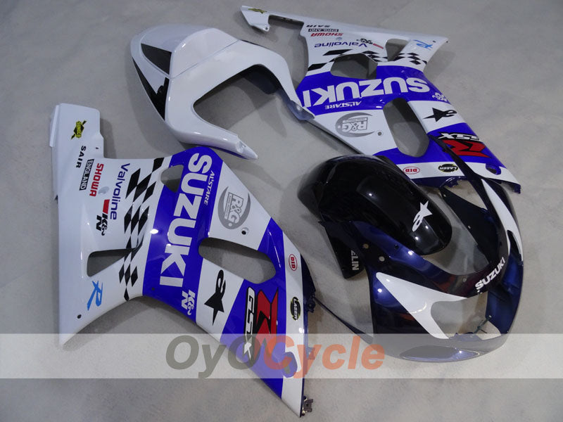 Injection Fairing kit for 00-02 GSX R1000 - Blue, White - MICHELIN #OYO87905183 Main image