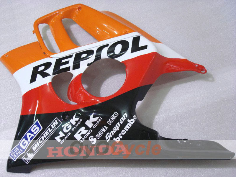 Injection Fairing kit for 95-96 CBR600F3 - Orange, Black - Repsol #OYO87902761