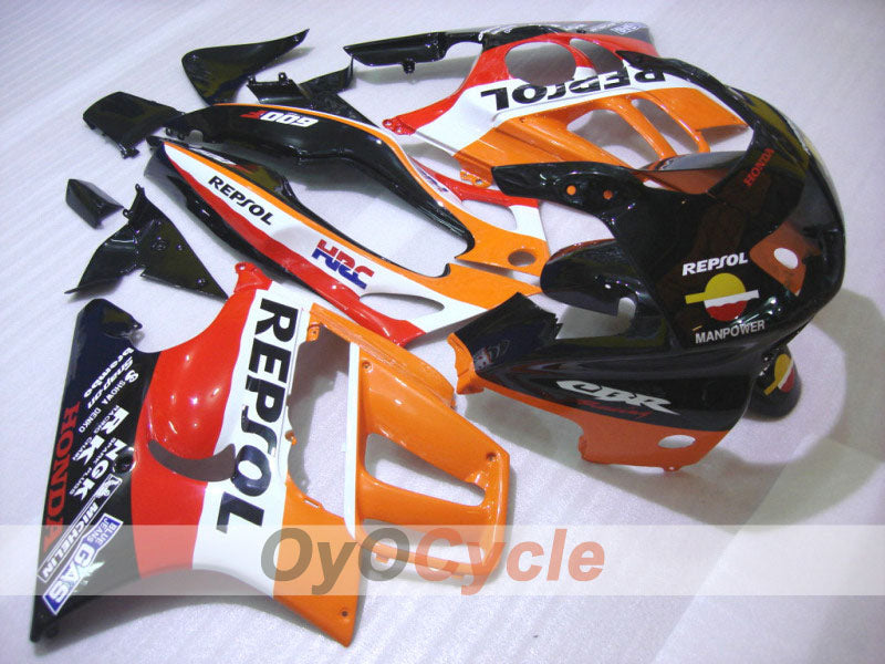 Injection Fairing kit for 95-96 CBR600F3 - Orange, Black - Repsol #OYO87902761 Main image