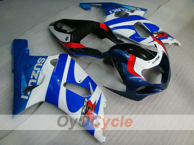 Injection Fairing kit for 00-03 GSX R750 - Blue, White - Factory Style #OYO87905123 Secondary image