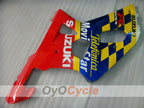 Injection Fairing kit for 01-03 GSX R600 - Red, Blue - Movistar #OYO87901062