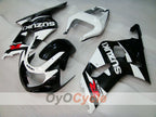 Injection Fairing kit for 00-03 GSX R750 - White, Black - Factory Style #OYO87901122