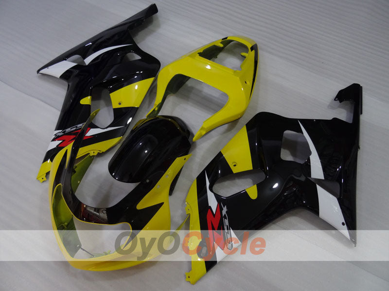 Injection Fairing kit for 00-02 GSX R1000 - Yellow, Black - Factory Style #OYO87905224 Main image
