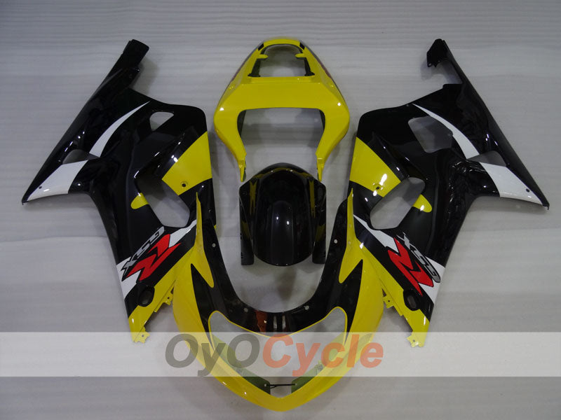 Injection Fairing kit for 00-03 GSX R750 - Yellow, Black - Factory Style #OYO87905178 Secondary image