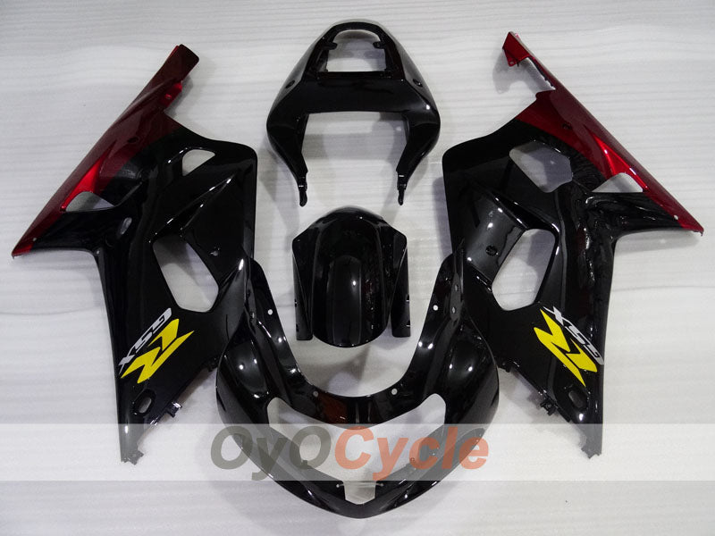 Injection Fairing kit for 00-02 GSX R1000 - Red, Black - Factory Style #OYO87905212 Main image