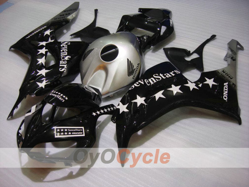Injection Fairing kit for 06-07 CBR1000RR - Black, Silver - SevenStars #OYO87900650 Secondary image