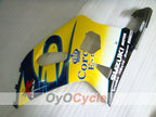 Injection Fairing kit for 01-03 GSX R600 - Yellow, Blue - Corona, MOTUL #OYO87905113