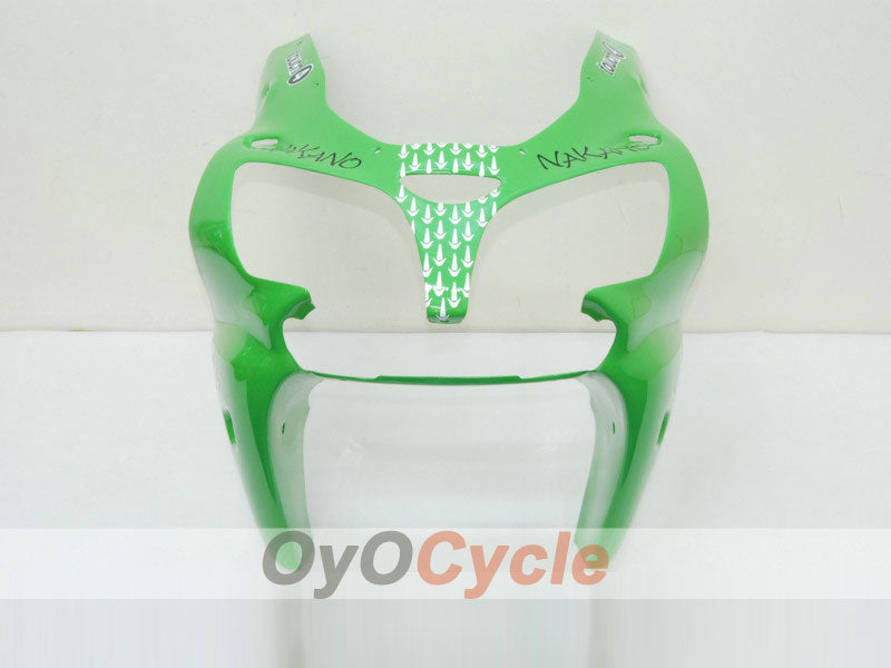 Injection Fairing kit for 00-02 NINJA ZX-6R - Green, Black - Nakano #OYO87901726
