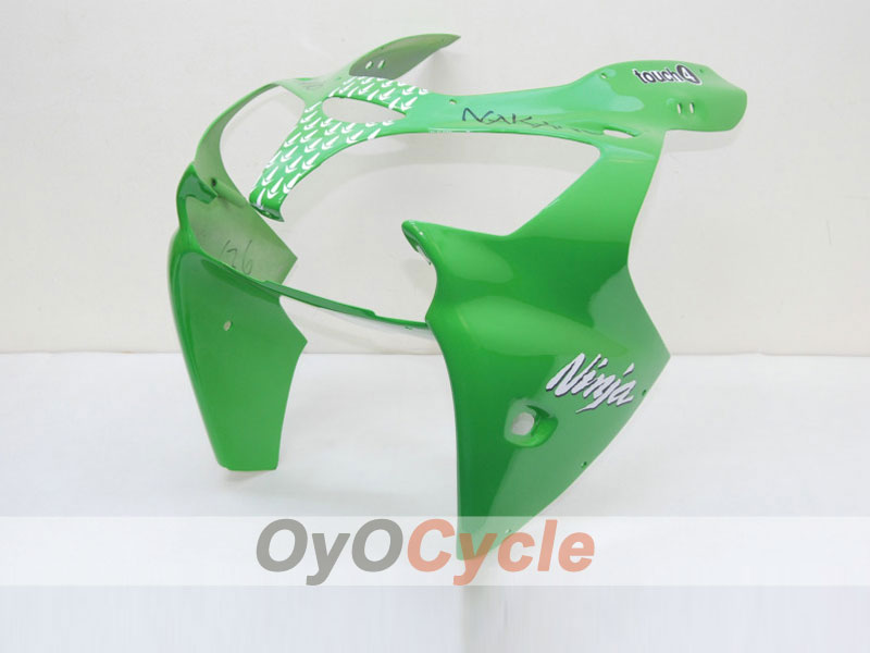 Injection Fairing kit for 00-02 NINJA ZX-6R - Green, Black - Nakano #OYO87901726