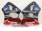 Injection Fairing kit for 00-02 NINJA ZX-6R - Red, Black - Play Station #OYO87901741
