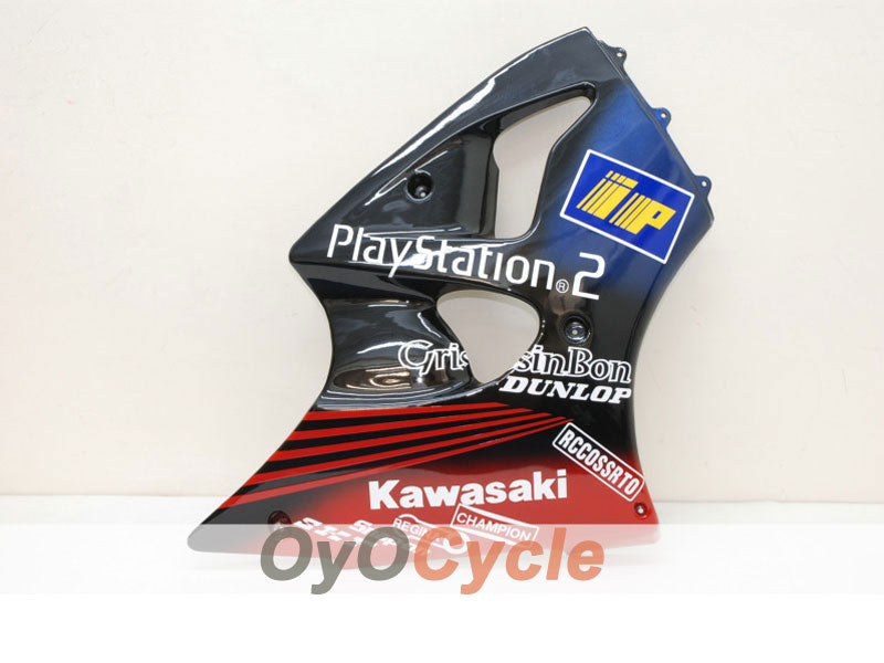 Injection Fairing kit for 00-02 NINJA ZX-6R - Red, Black - Play Station #OYO87901741