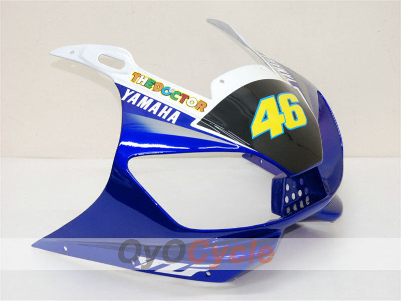 Injection Fairing kit for 98-02 YZF-R6 - Blue, White - FIAT, MOTUL #OYO87900984