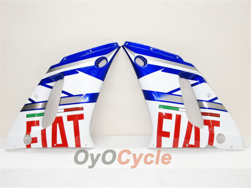 Injection Fairing kit for 98-02 YZF-R6 - Blue, White - FIAT, MOTUL #OYO87900984