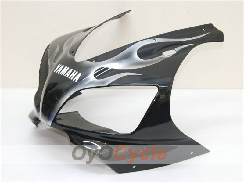 Injection Fairing kit for 98-99 YZF-R1 - Black, Silver - Flame #OYO87900739