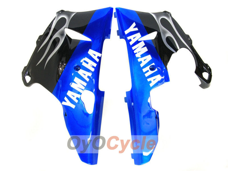 Injection Fairing kit for 98-99 YZF-R1 - Black, Silver - Flame #OYO87900739