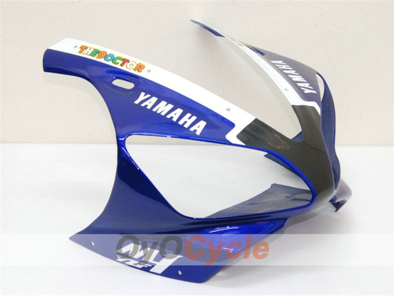 Injection Fairing kit for 00-01 YZF-R1 - Blue, White - FIAT, MOTUL #OYO87900761
