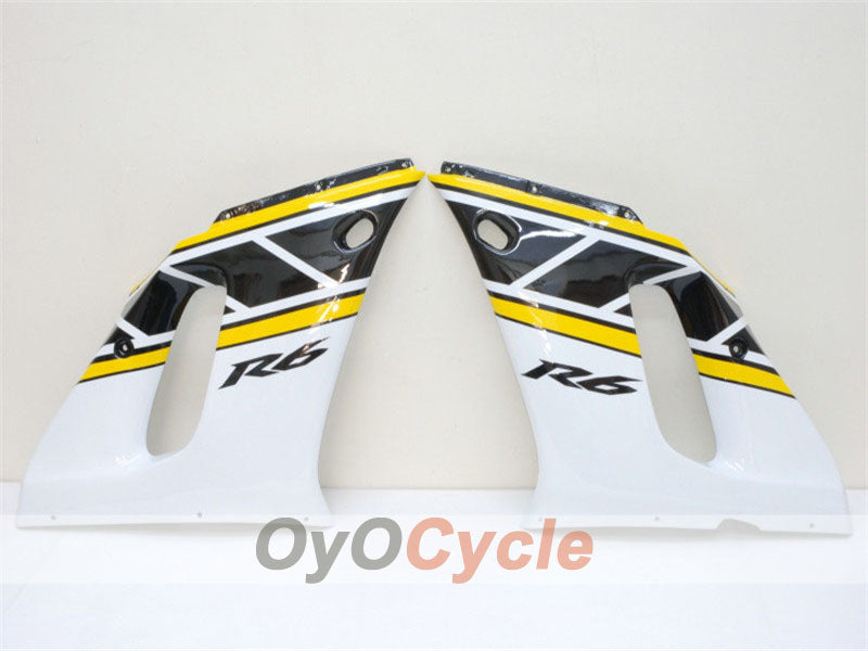 Injection Fairing kit for 98-02 YZF-R6 - Yellow, White - Factory Style #OYO87900997