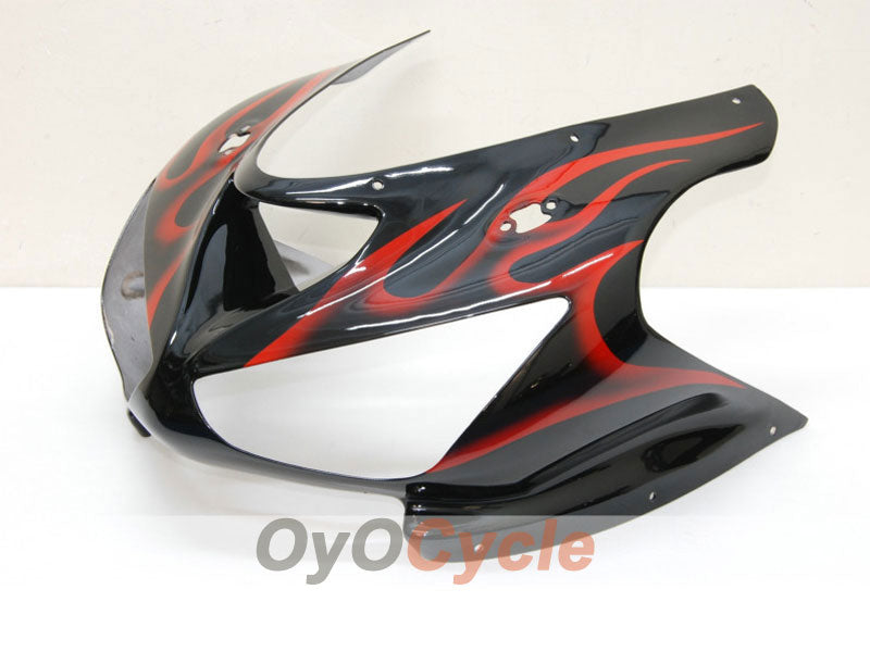 Injection Fairing kit for 05-06 NINJA ZX-6R - Red, Black - Flame #OYO87901865
