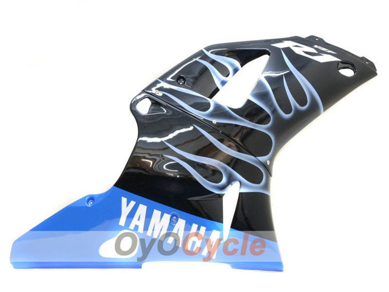 Injection Fairing kit for 00-01 YZF-R1 - White, Black - Flame #OYO87900764
