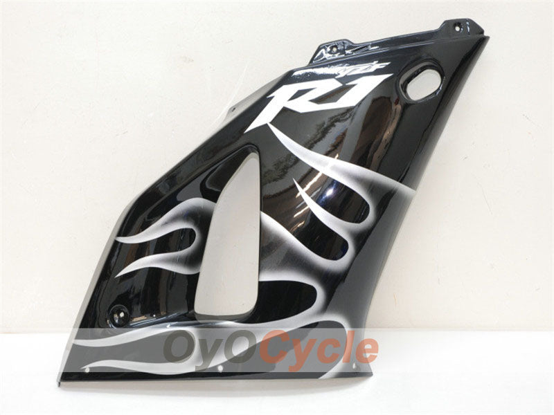 Injection Fairing kit for 00-01 YZF-R1 - White, Black - Flame #OYO87900763