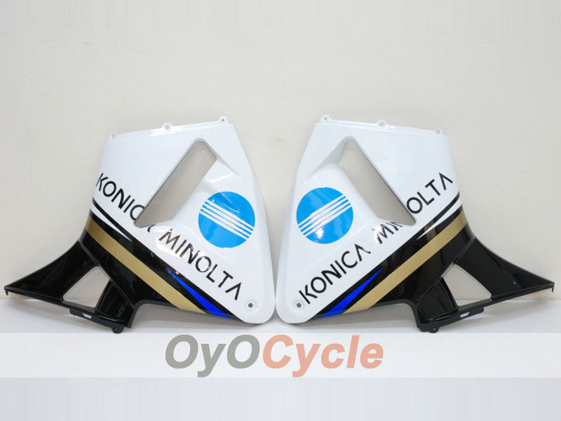 Injection Fairing kit for 05-06 CBR600RR - White, Black - Konica Minolta, MICHELIN #OYO87900254