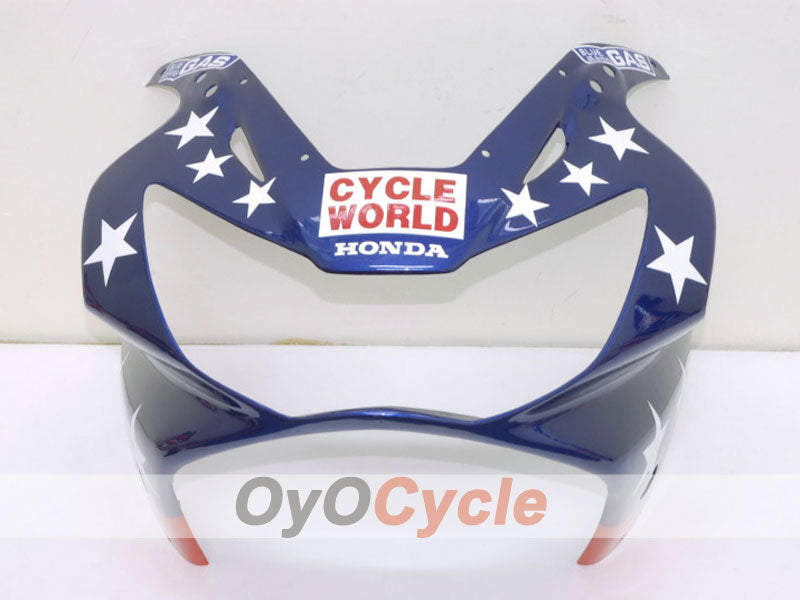 Injection Fairing kit for 00-01 CBR900RR 929 - Red, Blue - Castrol #OYO87902694