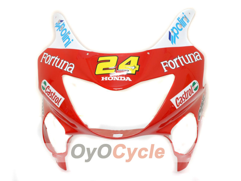 Injection Fairing kit for 99-00 CBR600F4 - Red, Yellow - Castrol #OYO87900112 Secondary image