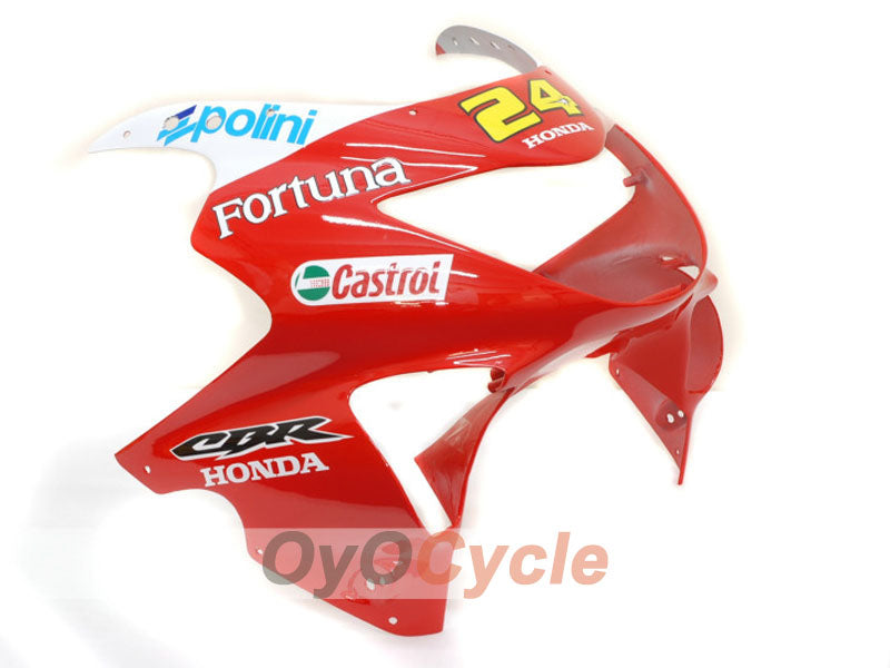Injection Fairing kit for 99-00 CBR600F4 - Red, Yellow - Castrol #OYO87900112