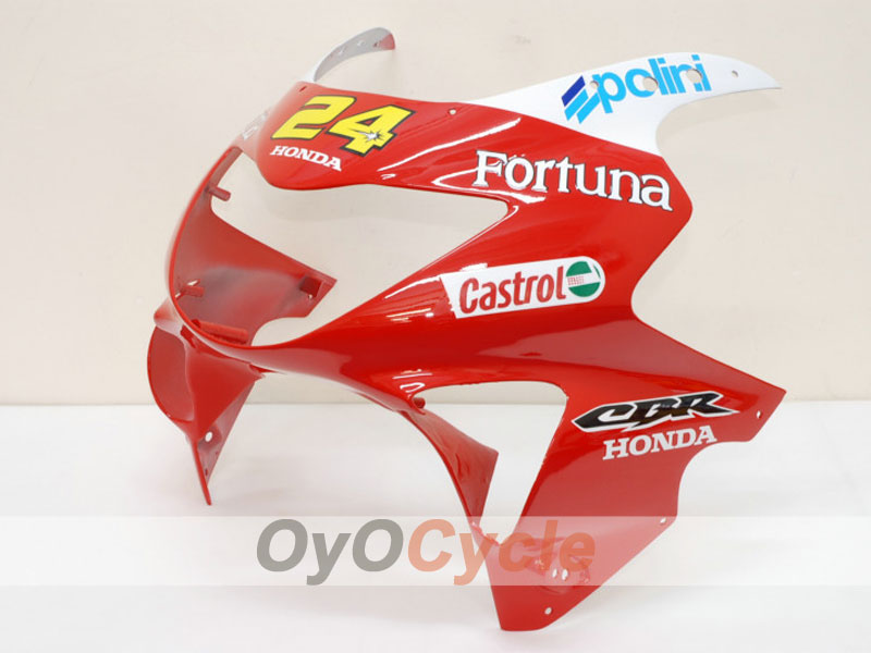 Injection Fairing kit for 99-00 CBR600F4 - Red, Yellow - Castrol #OYO87900112