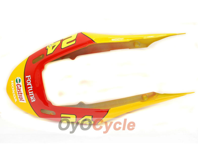 Injection Fairing kit for 99-00 CBR600F4 - Red, Yellow - Castrol #OYO87900112