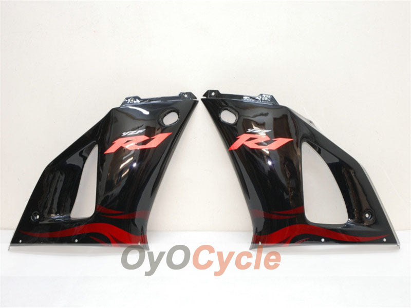 Injection Fairing kit for 00-01 YZF-R1 - Red, Black - Flame #OYO87900767