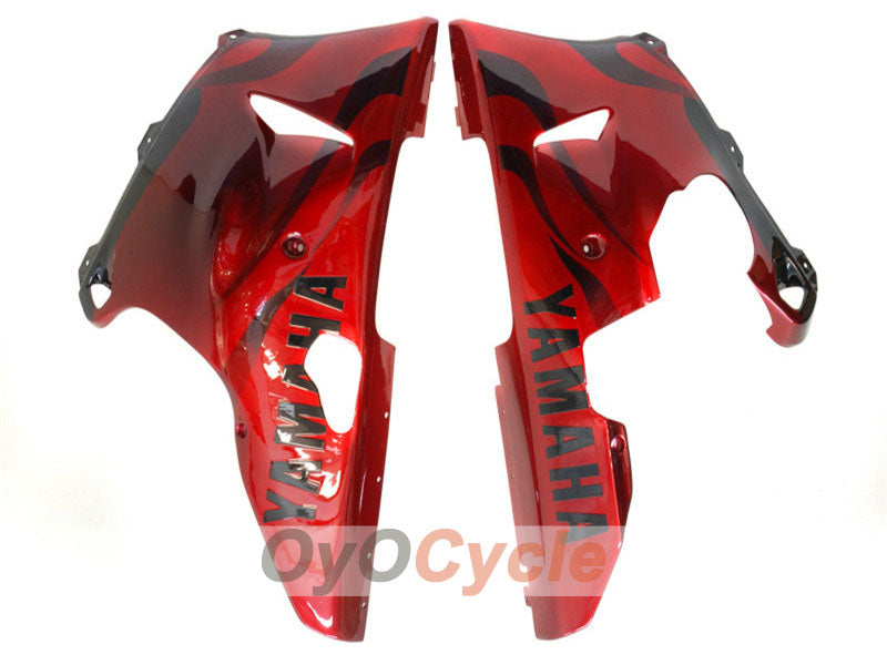 Injection Fairing kit for 00-01 YZF-R1 - Red, Black - Flame #OYO87900767