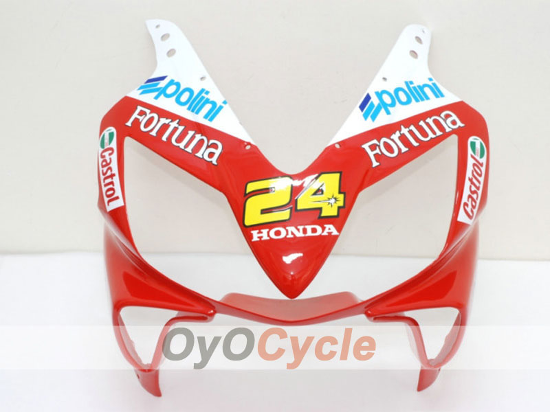 Injection Fairing kit for 01-03 CBR600F4i - Red, Yellow - Castrol #OYO87900156