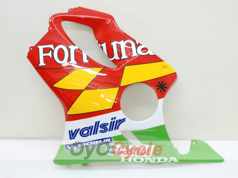 Injection Fairing kit for 01-03 CBR600F4i - Red, Yellow - Castrol #OYO87900156