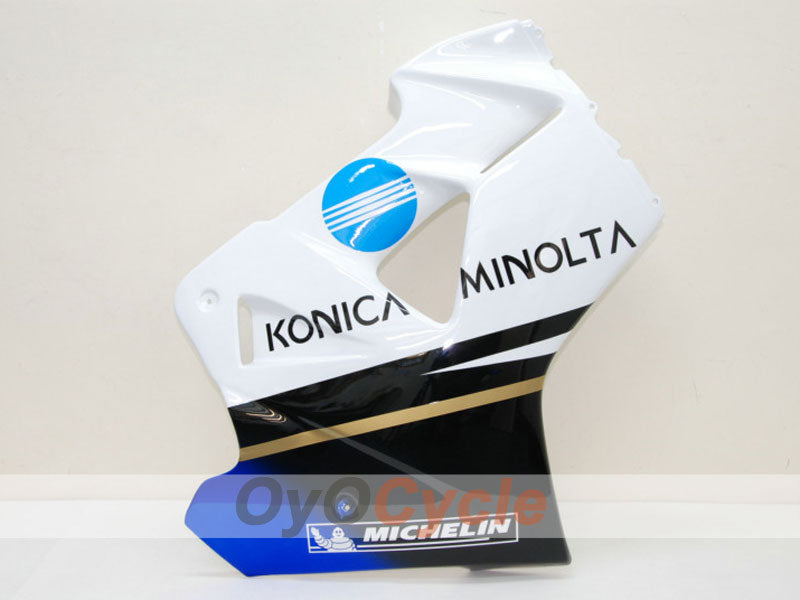 Fairing kit for 98-01 VFR800 - White, Black - Konica Minolta, MICHELIN #OYO87902902