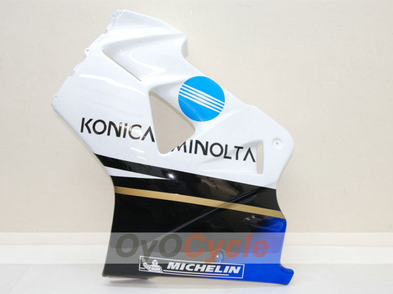 Fairing kit for 98-01 VFR800 - White, Black - Konica Minolta, MICHELIN #OYO87902902