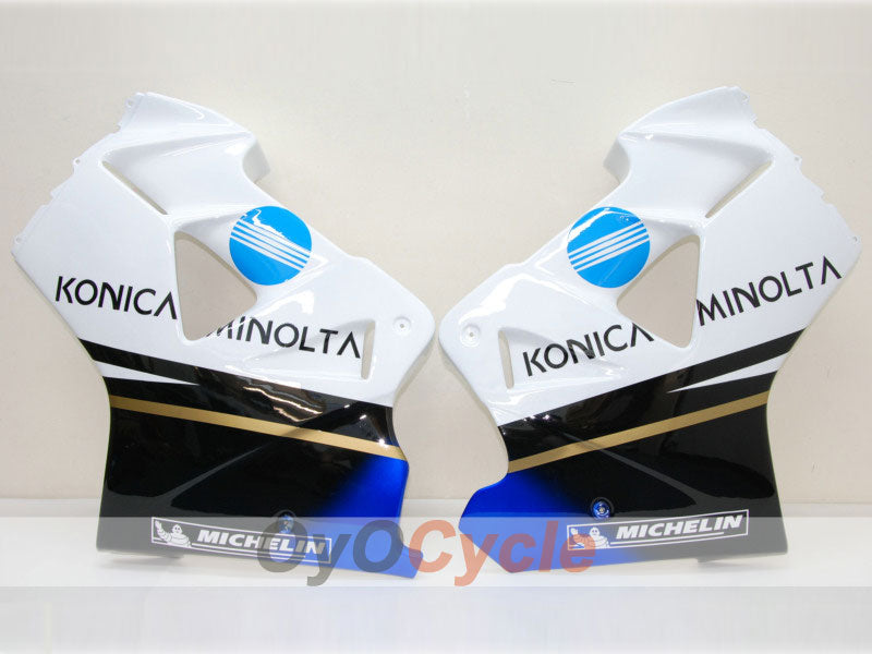 Fairing kit for 98-01 VFR800 - White, Black - Konica Minolta, MICHELIN #OYO87902902