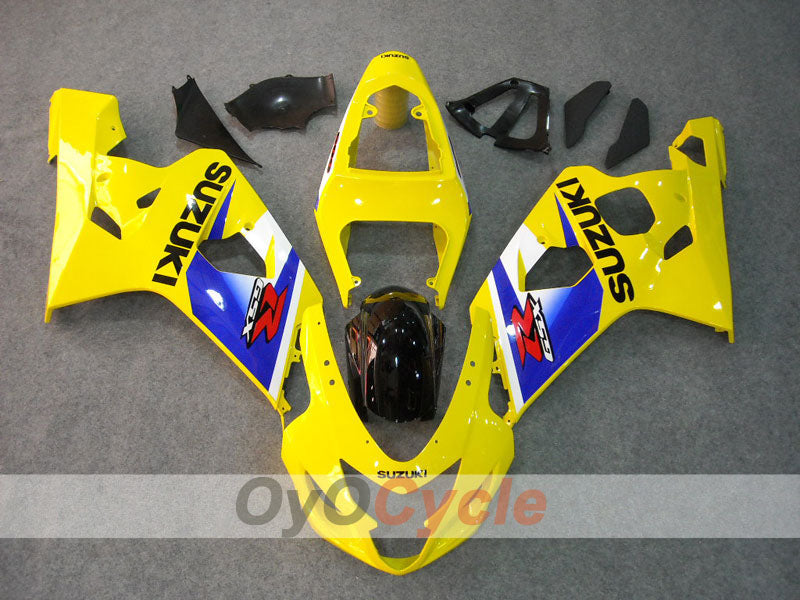 Injection Fairing kit for 04-05 GSXR600 - Yellow, Blue - Factory Style #OYO87901208 Main image