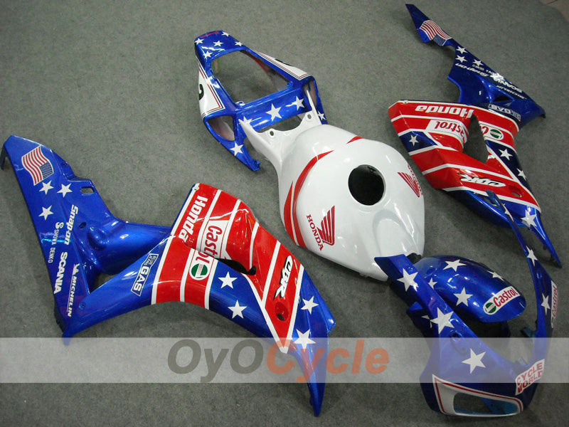 Injection Fairing kit for 06-07 CBR1000RR - Red, Blue - Castrol #OYO87902850 Main image
