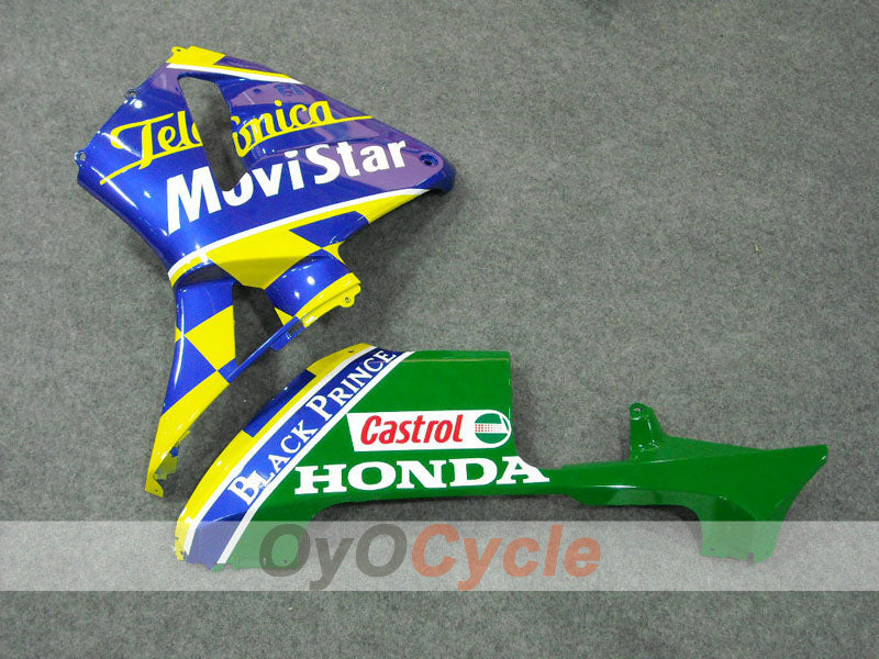 Injection Fairing kit for 05-06 CBR600RR - Yellow, Blue - Castrol, Movistar #OYO87900269