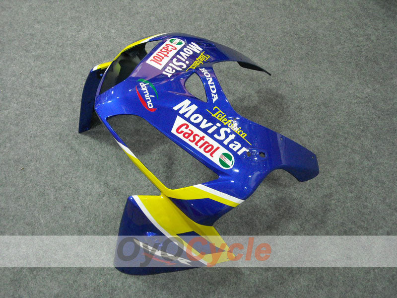 Injection Fairing kit for 05-06 CBR600RR - Yellow, Blue - Castrol, Movistar #OYO87900269