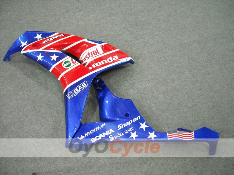 Injection Fairing kit for 06-07 CBR1000RR - Red, Blue - Castrol #OYO87902850